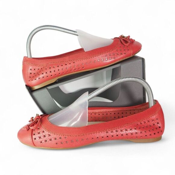 Sperry Top-Sider Elise Perforated Ballet Flats Salmon Pink STS93221 Women's 8M - Picture 1 of 11